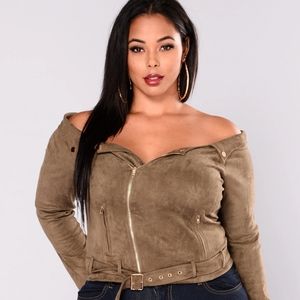 Faux Suede Jacket
